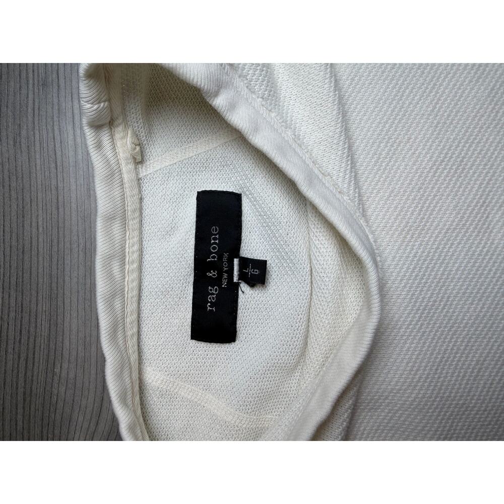 rag & bone Size Large Men's Cream Pullover Shirt Casual - Picture 7 of 7